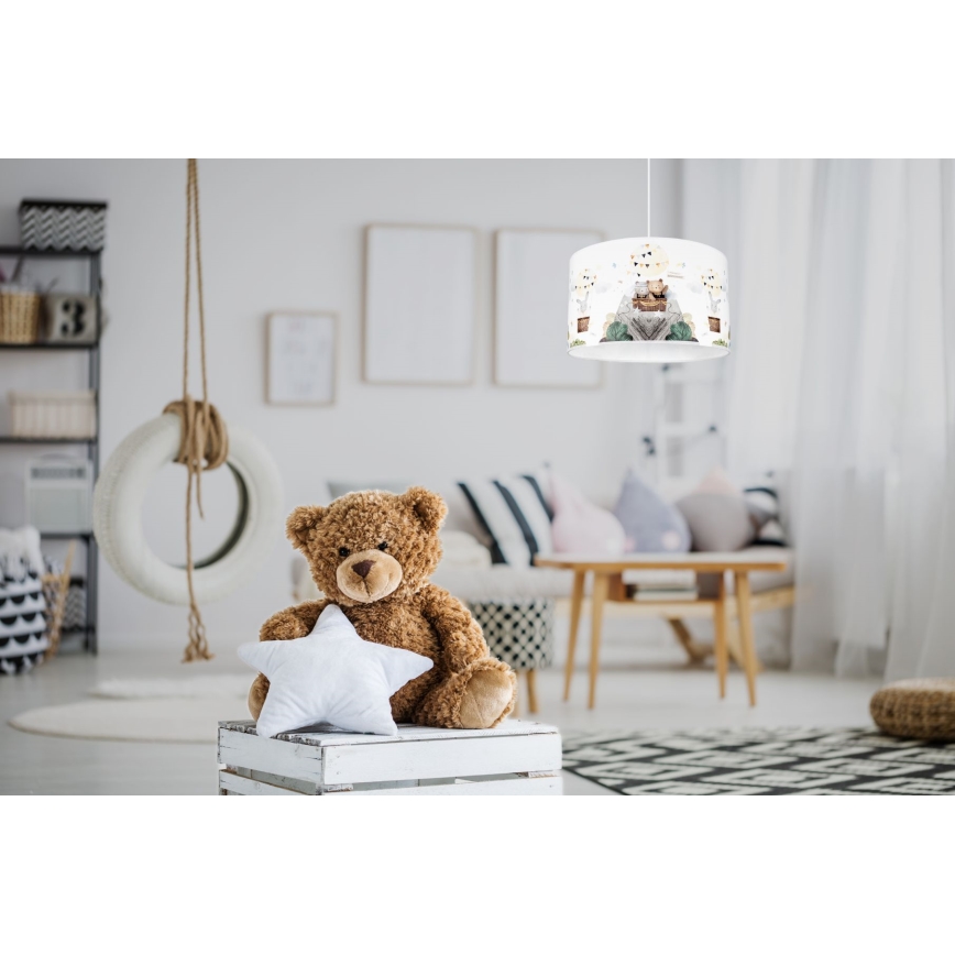 Παιδικό κρεμαστό φωτιστικό οροφής BEARS 1xE27/60W/230V