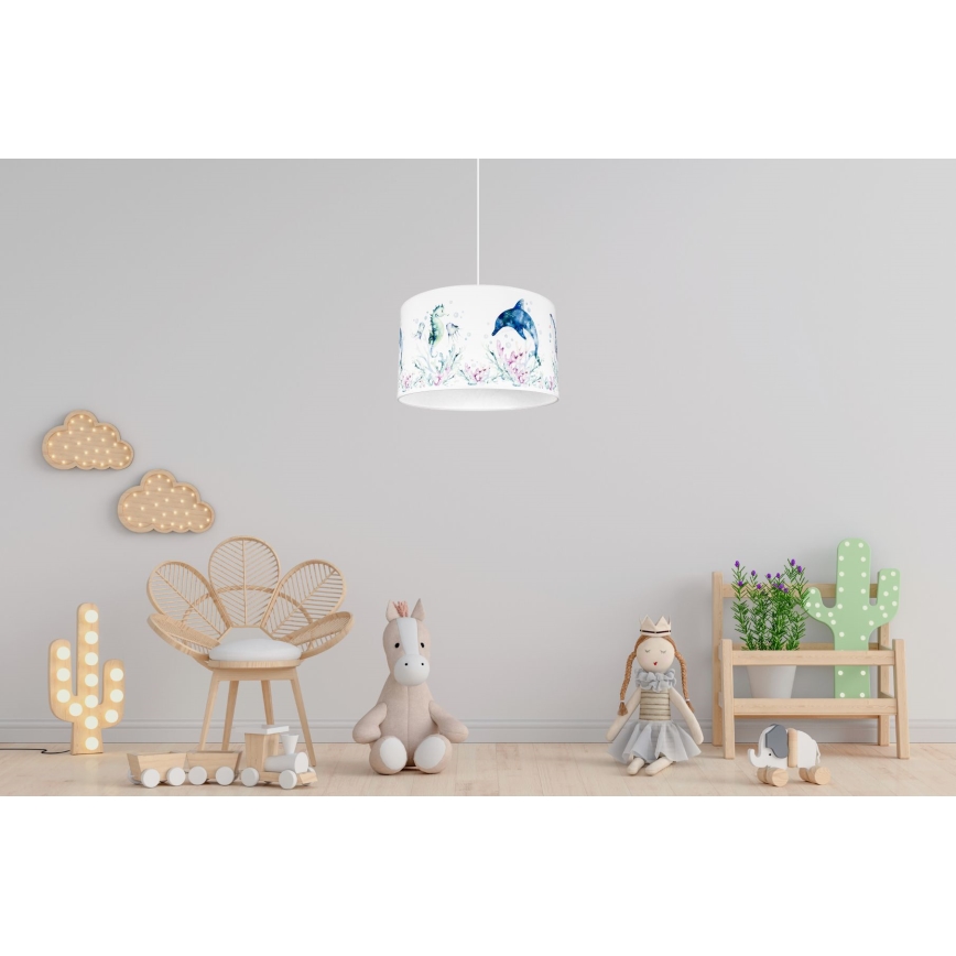 Παιδικό κρεμαστό φωτιστικό οροφής OCEAN 1xE27/60W/230V