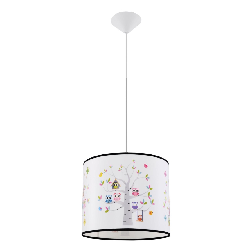 Παιδικό κρεμαστό φωτιστικό οροφής OWLS 1xE27/15W/230V διάμετρος 30 cm owls
