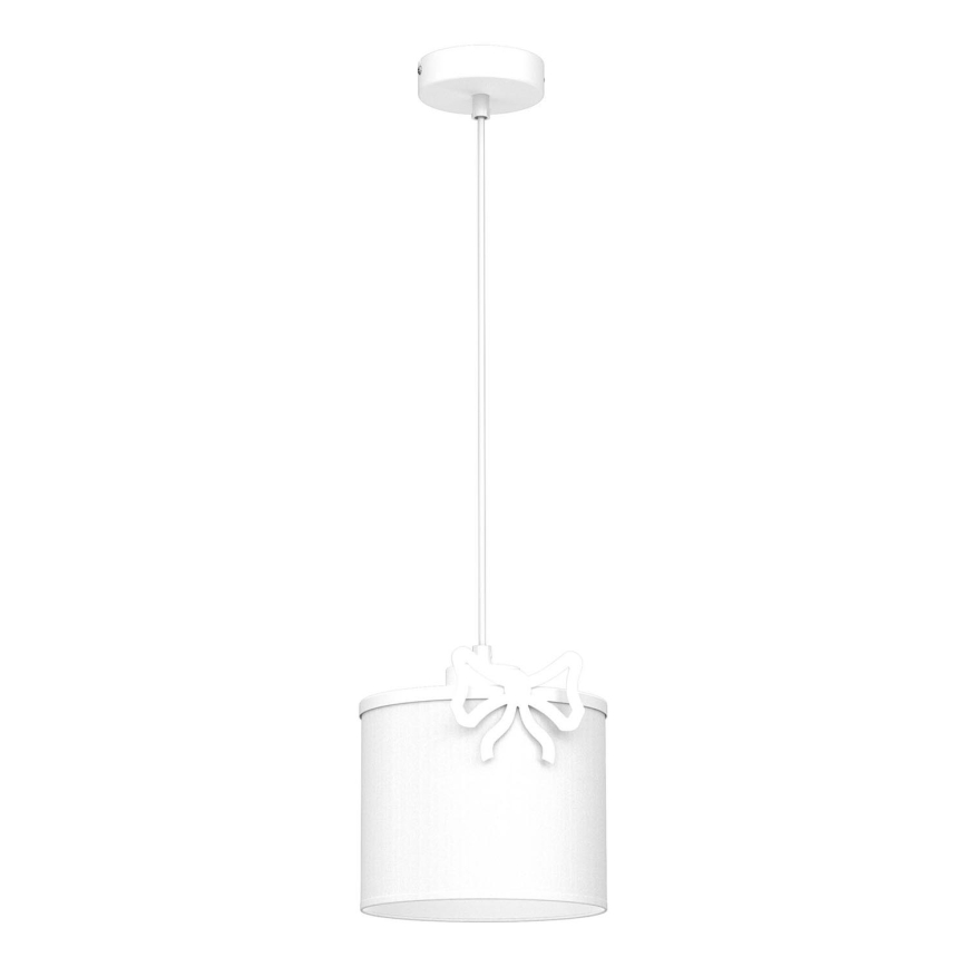 Παιδικό κρεμαστό φωτιστικό οροφής SWEET 1xE27/15W/230V λευκό/bow