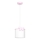 Παιδικό κρεμαστό φωτιστικό οροφής SWEET 1xE27/15W/230V λευκό/ροζ/πεταλούδα