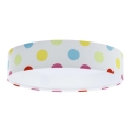 Παιδικό οροφής φωτιστικό LED GALAXY KIDS LED/24W/230V πολύχρωμες βούλες
