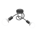 Παιδικό οροφής φωτιστικό OXFORD 2xE27/15W/230V γκρι