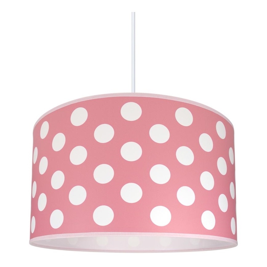 Παιδικό πολύφωτο DOTS PINK 1xE27/60W/230V