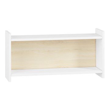 Παιδικό τοίχου ράφι BUBO 35x72 εκ. λευκό/φωτεινή οξιά