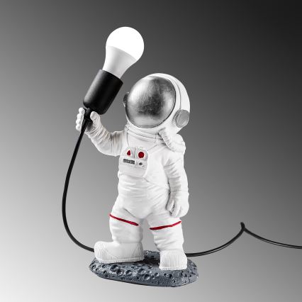 Παιδικό φωτιστικό ASTRONAUT 1xE27/40W/230V ασημί/λευκό