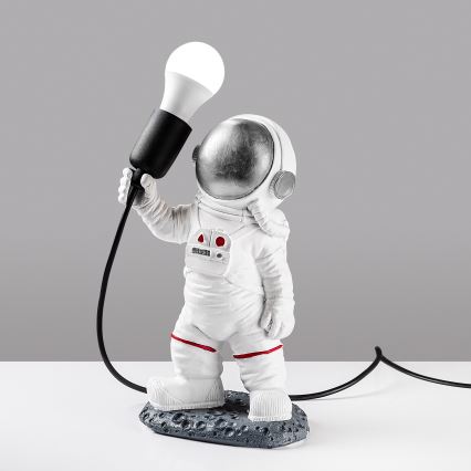 Παιδικό φωτιστικό ASTRONAUT 1xE27/40W/230V ασημί/λευκό