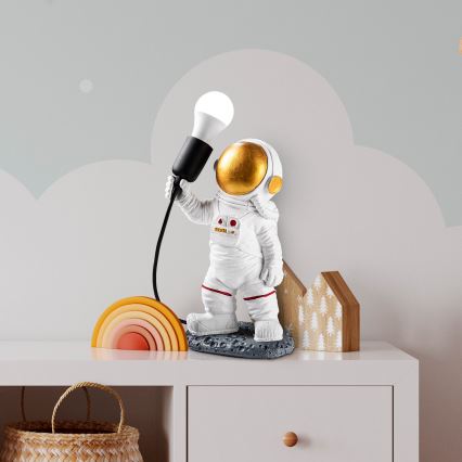 Παιδικό φωτιστικό ASTRONAUT 1xE27/40W/230V χάλκινο/λευκό