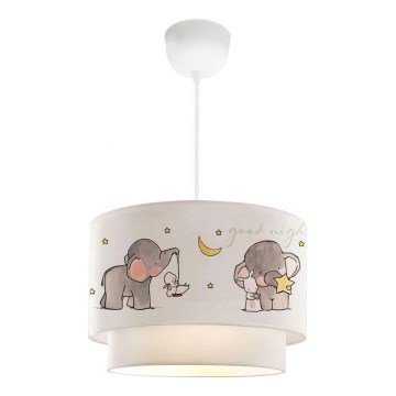 Παιδικό φωτιστικό CANDY 1xE27/40W/230V λευκό/γκρι
