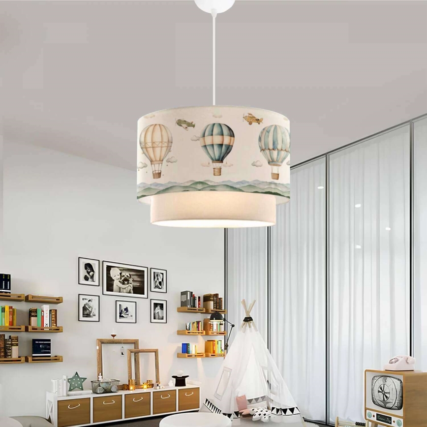 Παιδικό φωτιστικό CANDY 1xE27/40W/230V λευκό πολύχρωμο