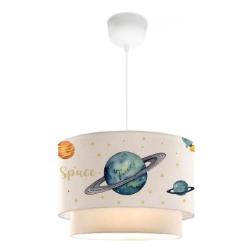 Παιδικό φωτιστικό οροφής CANDY 1xE27/40W/230V λευκό/πολύχρωμο