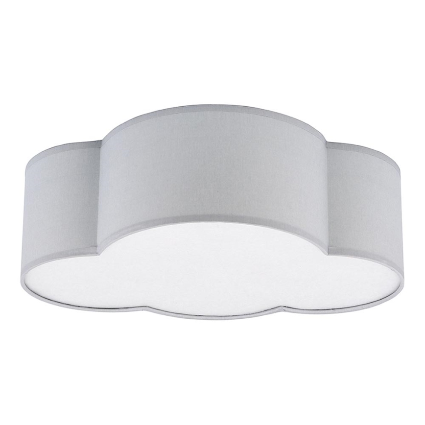 Παιδικό φωτιστικό οροφής CLOUD MINI 2xE27/15W/230V γκρι