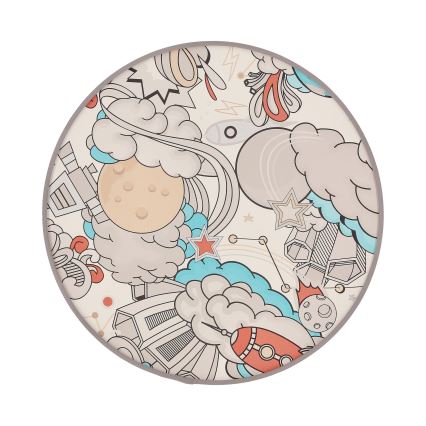 Παιδικό φωτιστικό οροφής KIDDY 2xE27/40W/230V λευκό/μπεζ