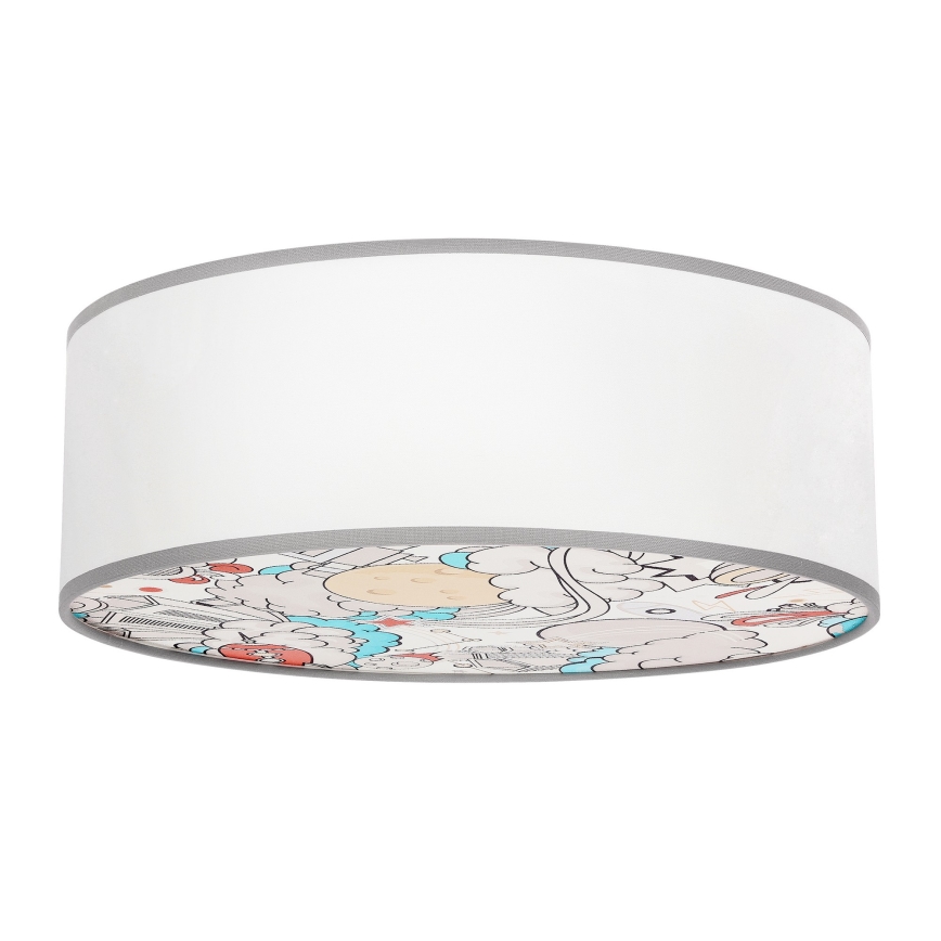 Παιδικό φωτιστικό οροφής KIDDY 2xE27/40W/230V λευκό/μπεζ
