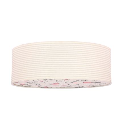 Παιδικό φωτιστικό οροφής KIDDY 2xE27/40W/230V μπεζ/ροζ
