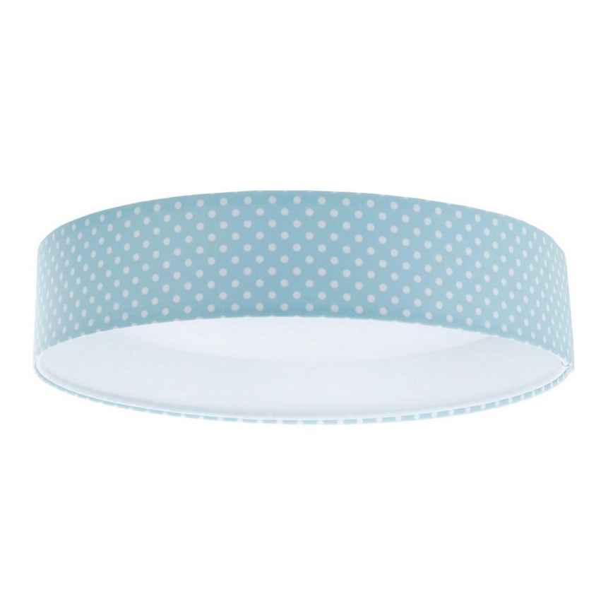 Παιδικό φωτιστικό οροφής LED GALAXY KIDS LED/24W/230V με βούλες σε τιρκουάζ/λευκό