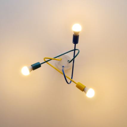 Παιδικό φωτιστικό οροφής LED OXFORD 3xE27/15W/230V