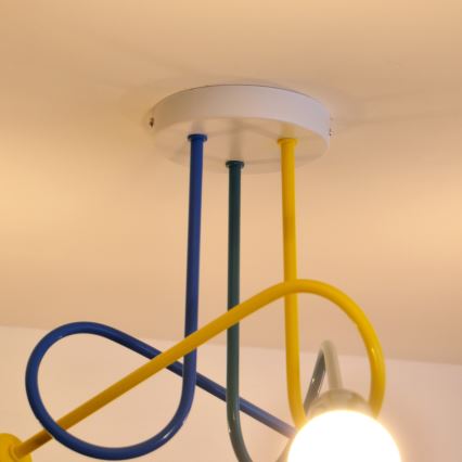 Παιδικό φωτιστικό οροφής LED OXFORD 3xE27/15W/230V