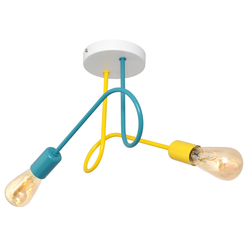 Παιδικό φωτιστικό οροφής OXFORD 2xE27/15W/230V