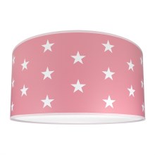 Παιδικό φωτιστικό οροφής STARS PINK 2xE27/60W/230V ροζ