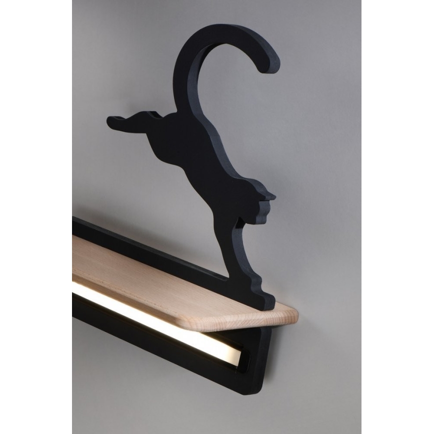 Παιδικό φωτιστικό τοίχου LED με ράφι JUMPING CAT LED/5W/230V