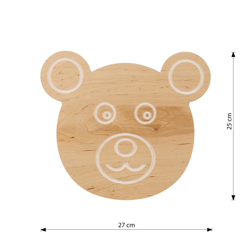 Παιδικό φωτιστικό τοίχου TED 1xE14/10W/230V αρκούδα