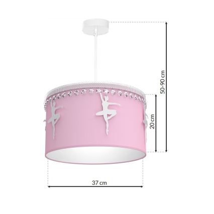 Παιδικός κρεμαστό πολύφωτο με σχοινί BALETNICA 1xE27/60W/230V
