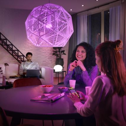 Πακέτο εκκίνησης Philips Hue WHITE AND COLOR AMBIANCE 3xE27/9W 2000-6500K + συσκευή διασύνδεσης