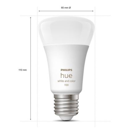 Πακέτο εκκίνησης Philips Hue WHITE AND COLOR AMBIANCE 3xE27/9W 2000-6500K + συσκευή διασύνδεσης