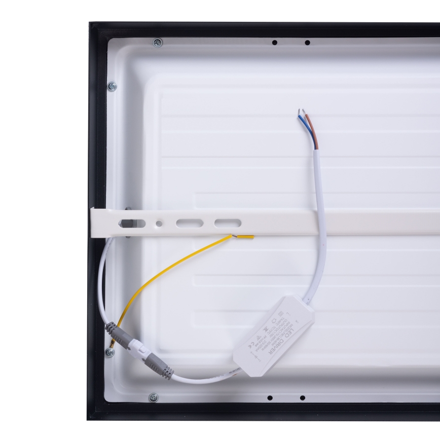 Πάνελ LED LED/36W/230V 4000K 30x60 cm μαύρο