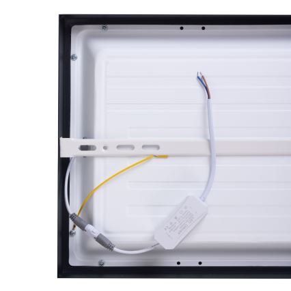Πάνελ LED LED/60W/230V 4000K 30x120 cm μαύρο