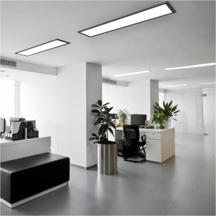 Πάνελ πλαφονιέρα LED BRISBANE LED/36W/230V 4000K 29,5x119 cm μαύρο