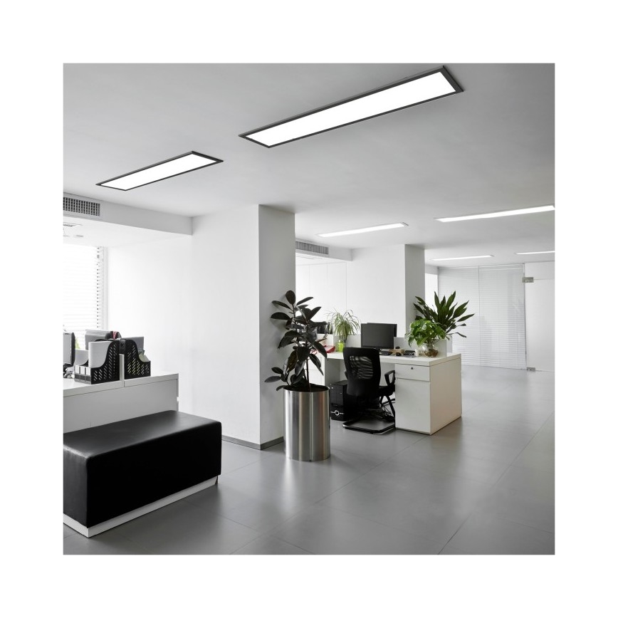 Πάνελ πλαφονιέρα LED BRISBANE LED/36W/230V 4000K 29,5x119 cm μαύρο