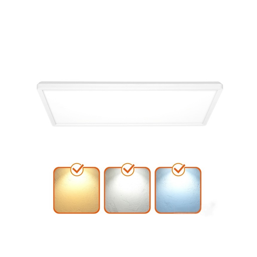 Πάνελ πλαφονιέρα LED NIVERA LED/32W/230V IP54 3000/4000/6000K 29,5x59,5 cm λευκό