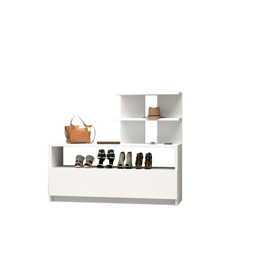 Παπουτσοθήκη AIRY 85x100 cm λευκή