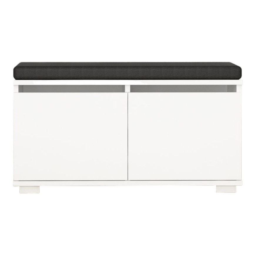 Παπουτσοθήκη DRAGO 42x80 cm λευκό/μαύρο