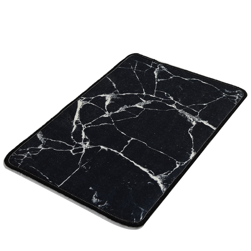 Πατάκι μπάνιου MARBLE 40x60 cm μαύρο