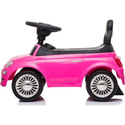 Περπατούρα αυτοκινητάκι Fiat 500 ροζ
