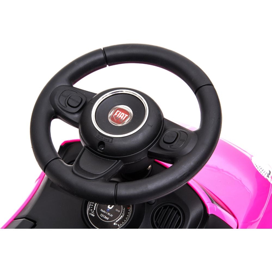 Περπατούρα αυτοκινητάκι Fiat 500 ροζ