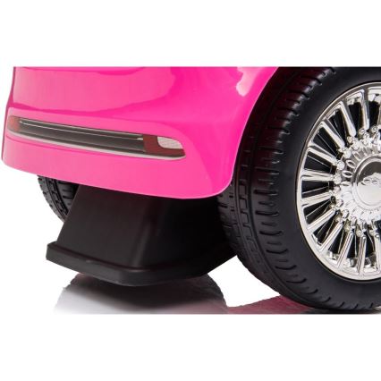 Περπατούρα αυτοκινητάκι Fiat 500 ροζ
