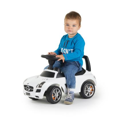 Περπατούρα αυτοκίνητο Mercedes 2xAA λευκό/μαύρο