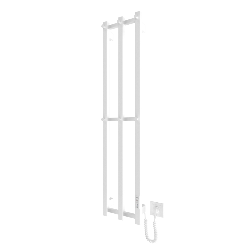 Πετσετοκρεμάστρα μπάνιου HF SLIM 110W/230V 117x25 cm λευκό γωνιακή