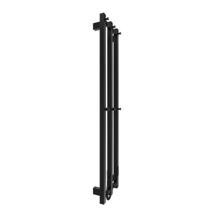 Πετσετοκρεμάστρα μπάνιου HF SLIM 110W/230V 117x25 cm μαύρο γωνιακή