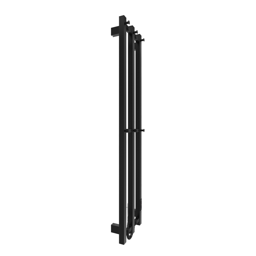 Πετσετοκρεμάστρα μπάνιου HF SLIM 110W/230V 117x25 cm μαύρο γωνιακή
