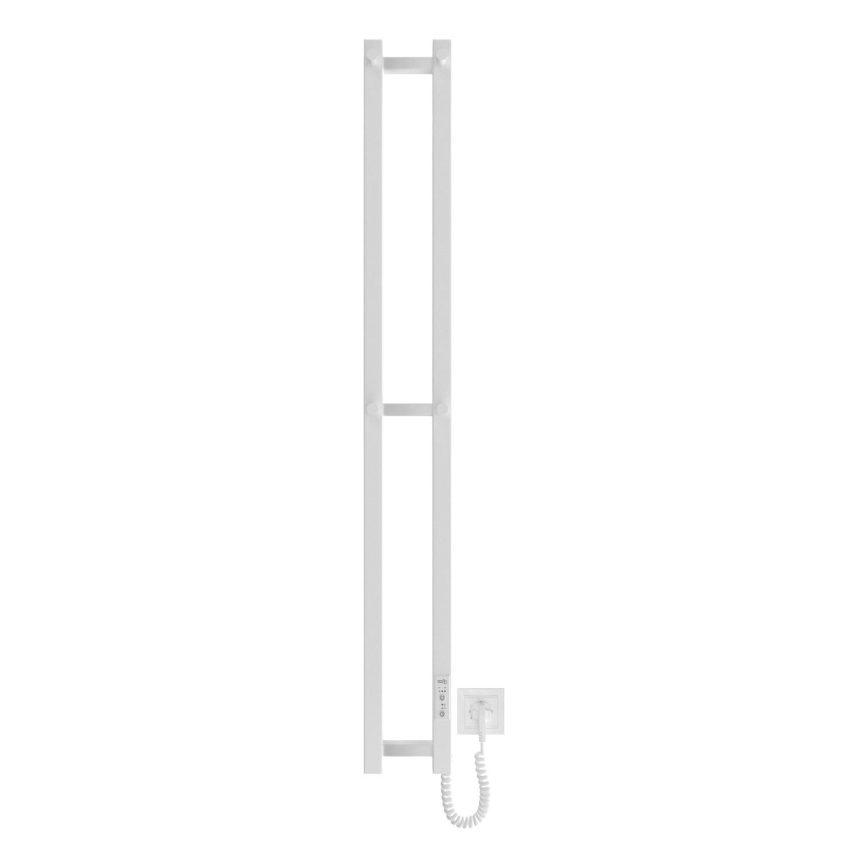Πετσετοκρεμάστρα μπάνιου HF SLIM 80W/230V 117x14 cm λευκό γωνιακή