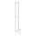 Πετσετοκρεμάστρα μπάνιου HF SLIM 80W/230V 117x14 cm λευκό γωνιακή