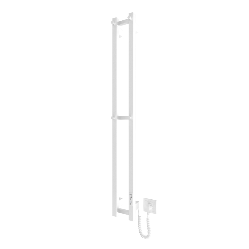 Πετσετοκρεμάστρα μπάνιου HF SLIM 80W/230V 117x14 cm λευκό γωνιακή