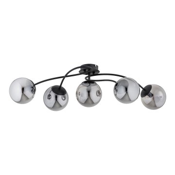 Πλαφονιέρα οροφής GILIAN 5xE14/40W/230V μαύρο