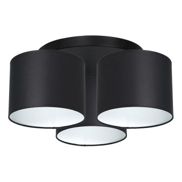 Πλαφονιέρα ARDEN 3xE27/60W/230V μαύρο/λευκό