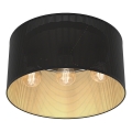 Πλαφονιέρα LOFT SHADE 3xE27/60W/230V μαύρο/χρυσό
